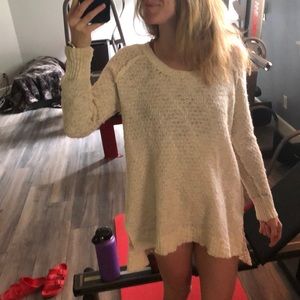 White/cream free people sweater s